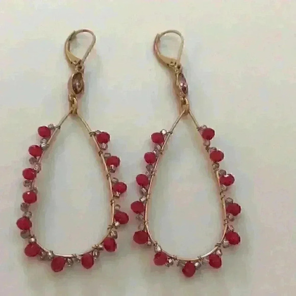 Lonna & Lilly new Gold Tone Open Drop Earrings - Picture 6 of 8